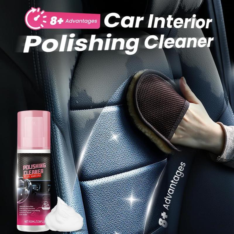 Car Interior Detailer and Protectant, waterless Spray Wax:Plastic, Rubber, Leather Cleaner for Car lnteriors&Exteriors、Quick Detailer、Automotive Care、Durable Protection Glossy