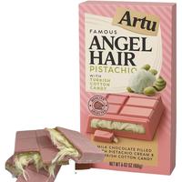 Raspberry Chocolate Pistachio Cotton Candy