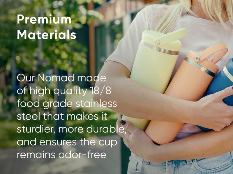 Hydrapeak Nomad 32oz Tumbler with Handle & Flip Straw, Leakproof Water Bottle, Fits In Cup Holder, Bottles Keep Cold For 24 Hours, Rubber Base, Portable Drinkware Gift for Women & Men Drinkware Flasks Hydrapeak Nomad 32oz Tumbler with Handle & Flip Straw, Leakproof Water Bottle, Fits In Cup Holder, Bottles Keep Cold For 24 Hours, Rubber Base, Portable Drinkware Gift for Women & Men Drinkware Flasks