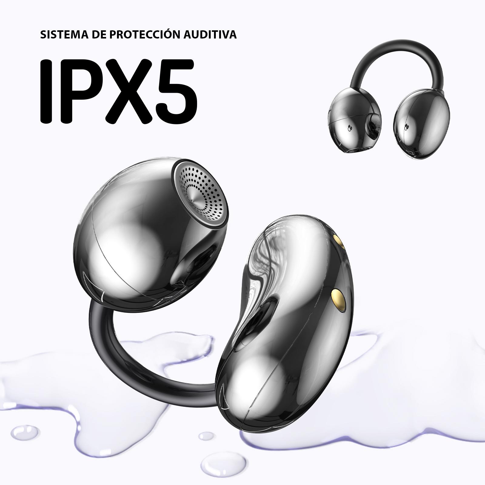 MINISO ChicClip Clip-on Design Earphones, Upgraded Panoramic Sound Headset, Comfortable Wearing & IPX5 Waterproof Sports Earbuds for Work, Fitness