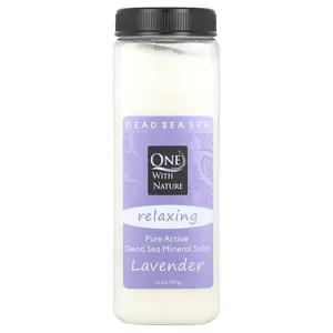 One with Nature Dead Sea Spa, Mineral Salts, Relaxing, Lavender, 32 oz (907 g)