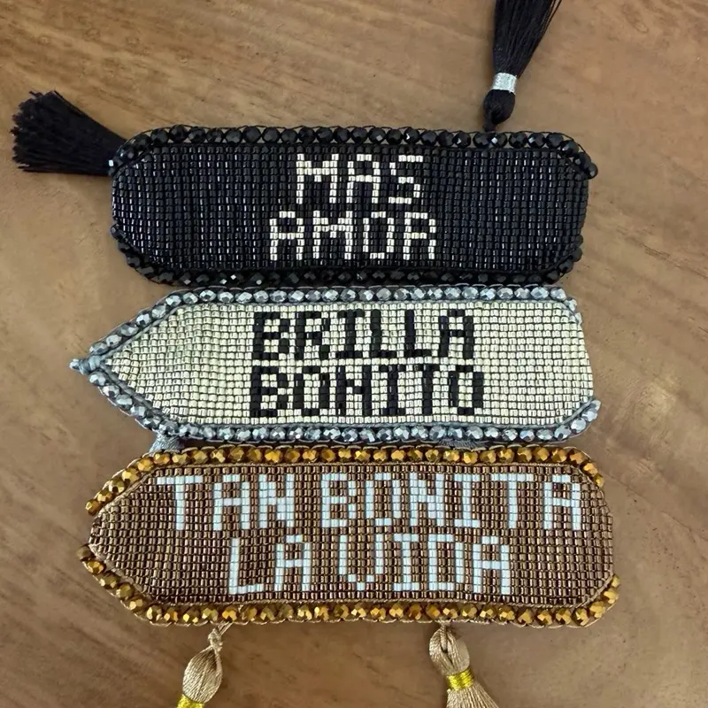 Spectacular Miyuki bracelets with positive messages. Spectacular Miyuki bracelets with positive messages.