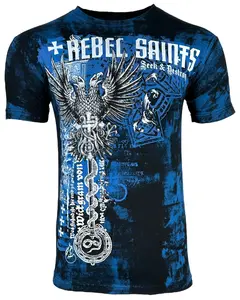 Rebel Saint by Affliction Men's T-Shirt Jailbird