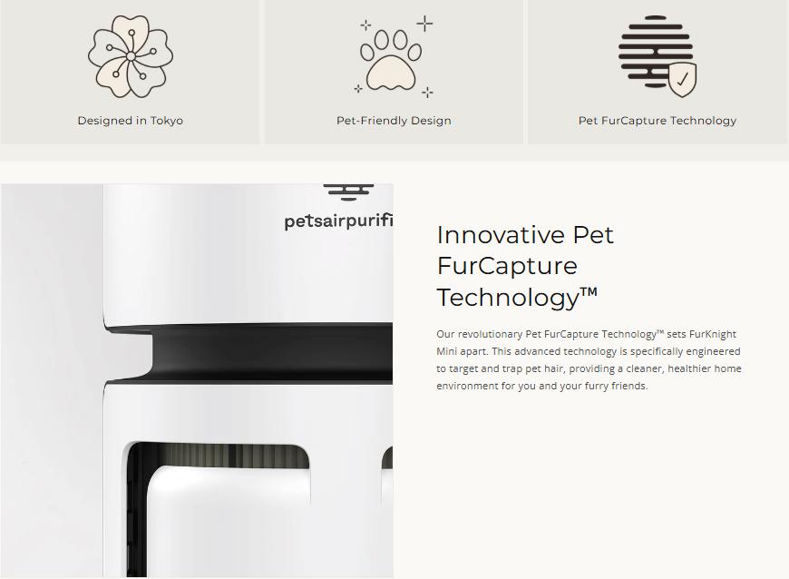 Pet Air Purifier for Home, 3-in-1 HEPA Filter Captures Pet Dander, Odors & Hair, Quiet Air Cleaner for Dogs & Cats