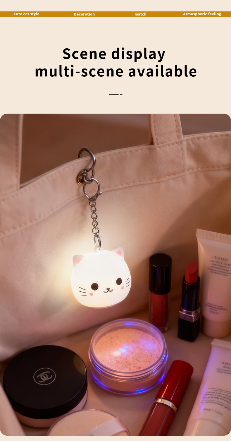 Love Wallet Tote Bag Touch Sensing Light Leather Handbag with Chain Strap for Women Heart-Shaped Illumination Functional & Stylish Accessory