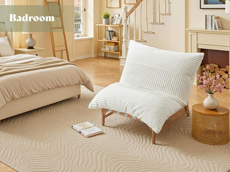 AMERLIFE 46" Oversized Sofa Chair, Modern Accent Chair, Sofa Style Bean Bag with Plush Cushion, Lazy Lounge for Living Room/Best Gift Ideas/Christmas Gifts