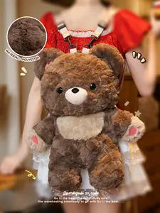 Gulibags Bear Backpack Crossbody Bag for Stylish Use - Adorable Teddy Design & Fashionable Carry Option，Girls' love, school bags, as gifts.