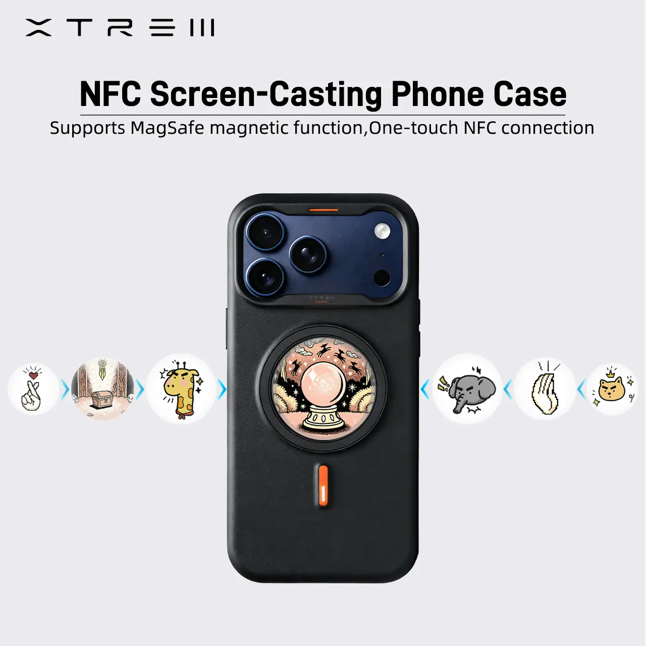 XTREM Smart E-Ink Phone Case for iPhone - NFC Instant Display, Ultra-Thin  Customizable Cover for iPhone 14/15/16/17 Pro/Max Series phone cases  Shockproof Smartphone - TikTok Shop