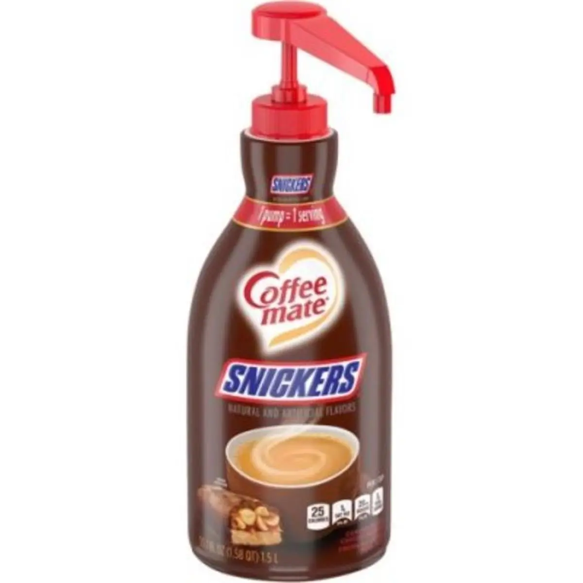 Coffee-Mate NES97955 Snickers Caramel Concentrate Coffee Creamer