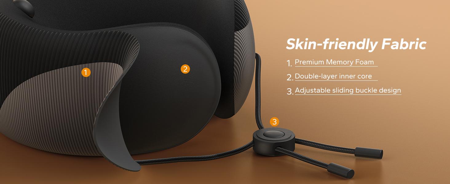 MERACH Neck Massage Pillow with Heat - Ergonomic Travel Neck Cushion Vibration Massager for Deep Relaxation and Comfort Therapy Device SpringStatements