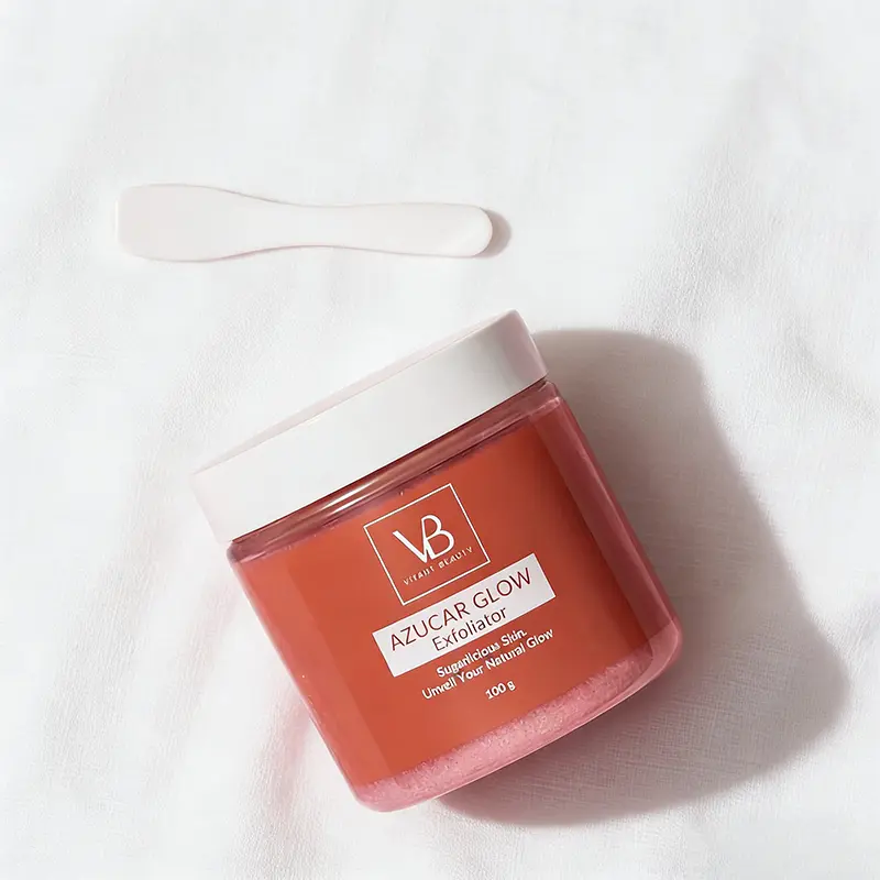 Veliele Blanqueaculo AZUCAR Glow Exfoliant & Brightening Sugar Scrub 100g Hydrating Facial Cleanser for Smooth Skin Gentle Exfoliation