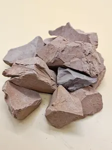 Roasted Red Kaolin Chunks: Crispy Hard Blocks, Naturally Non-Sticky & Edible, 4oz(113g)