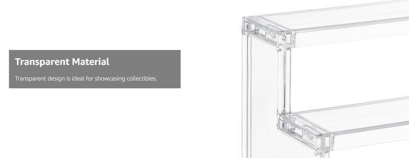 Lifewit 4 Tier Clear Display Stand for Perfume, Cologne, Fragrance, Skincare, Makeup, Cosmetics, Figures, Cupcake, Dessert