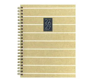 TF Publishing Yellow Linen Medium Weekly Monthly Planner