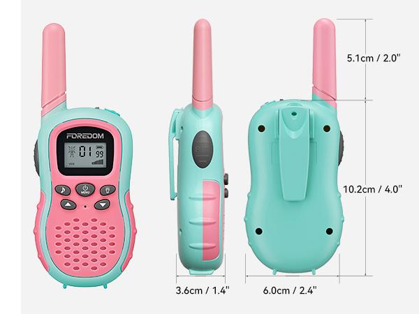 FOREDOM Walkie Talkies Rechargeable with Flashlight & Long Range Communication for Kids 22 Channels 2 Way Radio for Boys Girls Gift Age 3+