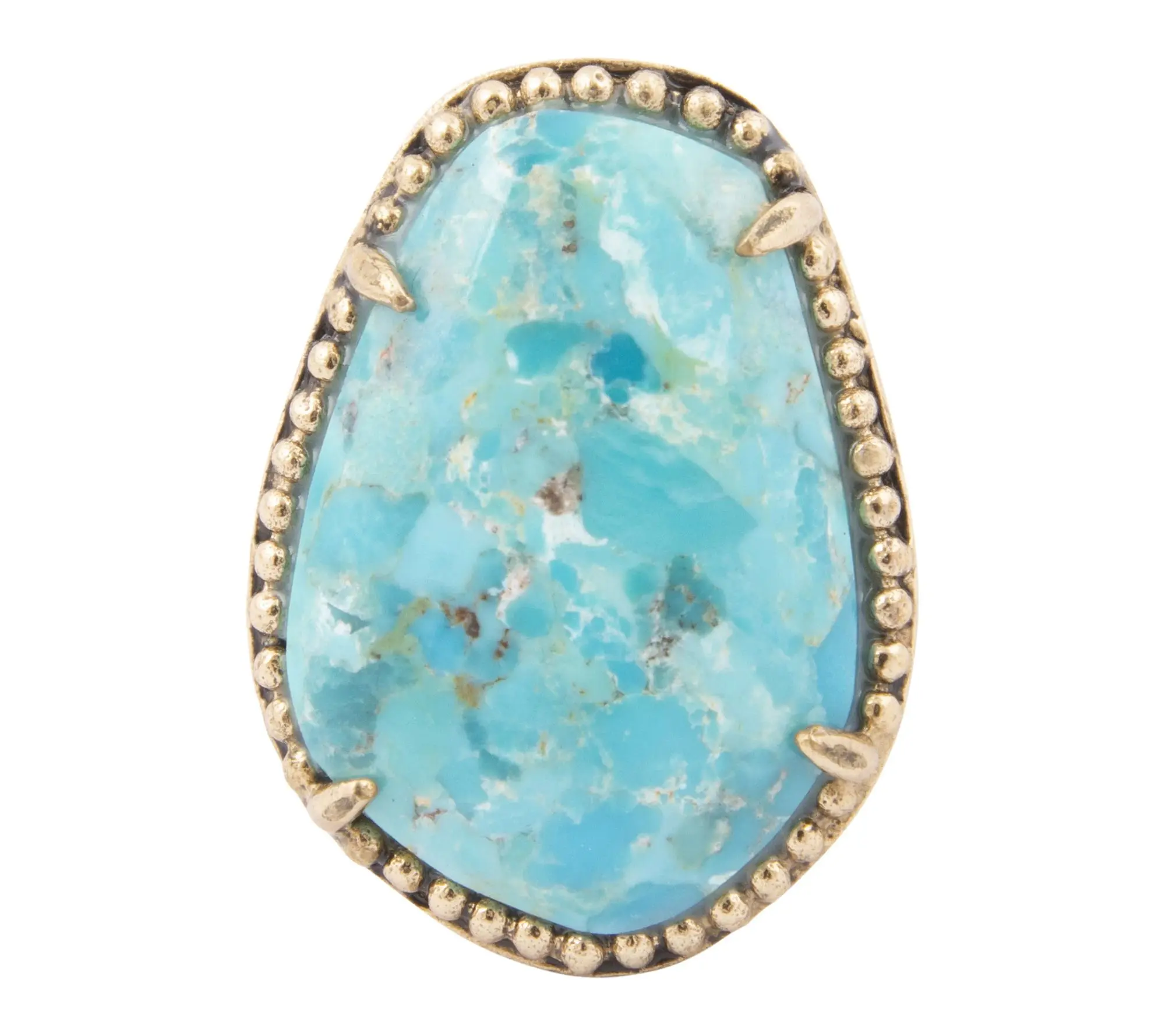 Barse Artisan Crafted Refined Turquoise Statement Ring