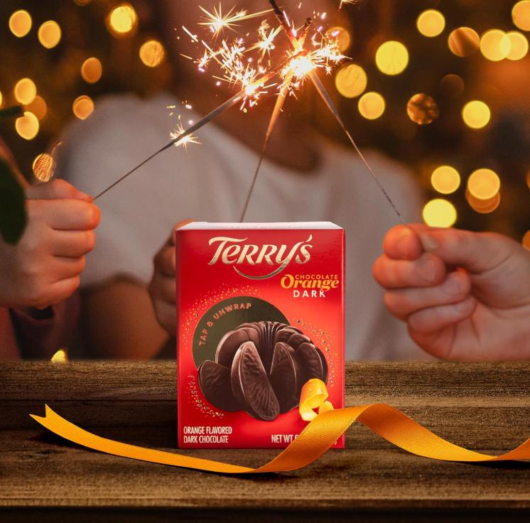 Terry's Chocolate Orange Dark Chocolate 5.11 oz | Stocking Stuffer and Party Favor | Break Apart Chocolate Ball with Real Orange Oil | Holiday Favorite