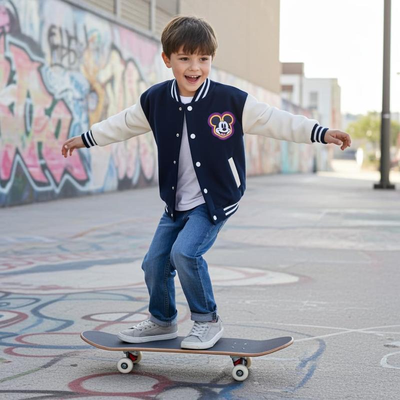 Disney Minnie Mickey Stitch Princess Frozen Elsa Marvel Jacket Lightweight Coat Button-Up Color Block Sweatshirt for Kids 2-14 Years Disney Minnie Mickey Stitch Princess Frozen Elsa Marvel Jacket Lightweight Coat Button-Up Color Block Sweatshirt for Kids 2-14 Years