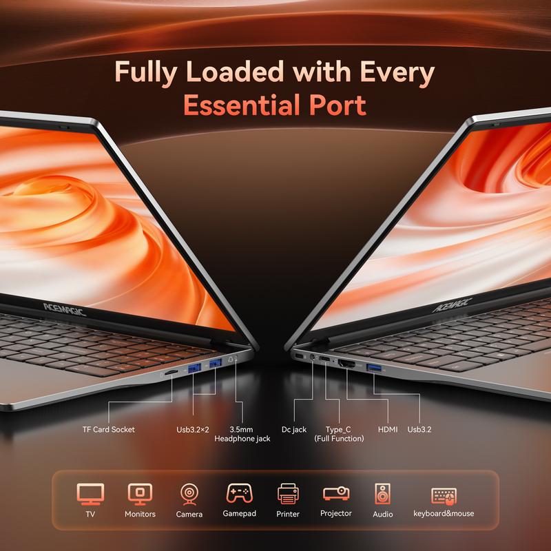 ACEMAGIC LX15PRO Laptop, Ryzen 7 5825U 8-Core (Up to 4.5GHz), 16GB RAM 512GB NVMe SSD, Radeon Vega 8, 15.6" FHD Display, Numeric Keypad, Type-C, Windows 11 Gifts For Business, Office, Home Students Daily Life Christmas Gift US Delivery ACEMAGIC LX15PRO Laptop, Ryzen 7 5825U 8-Core (Up to 4.5GHz), 16GB RAM 512GB NVMe SSD, Radeon Vega 8, 15.6" FHD Display, Numeric Keypad, Type-C, Windows 11 Gifts For Business, Office, Home Students Daily Life Christmas Gift US Delivery