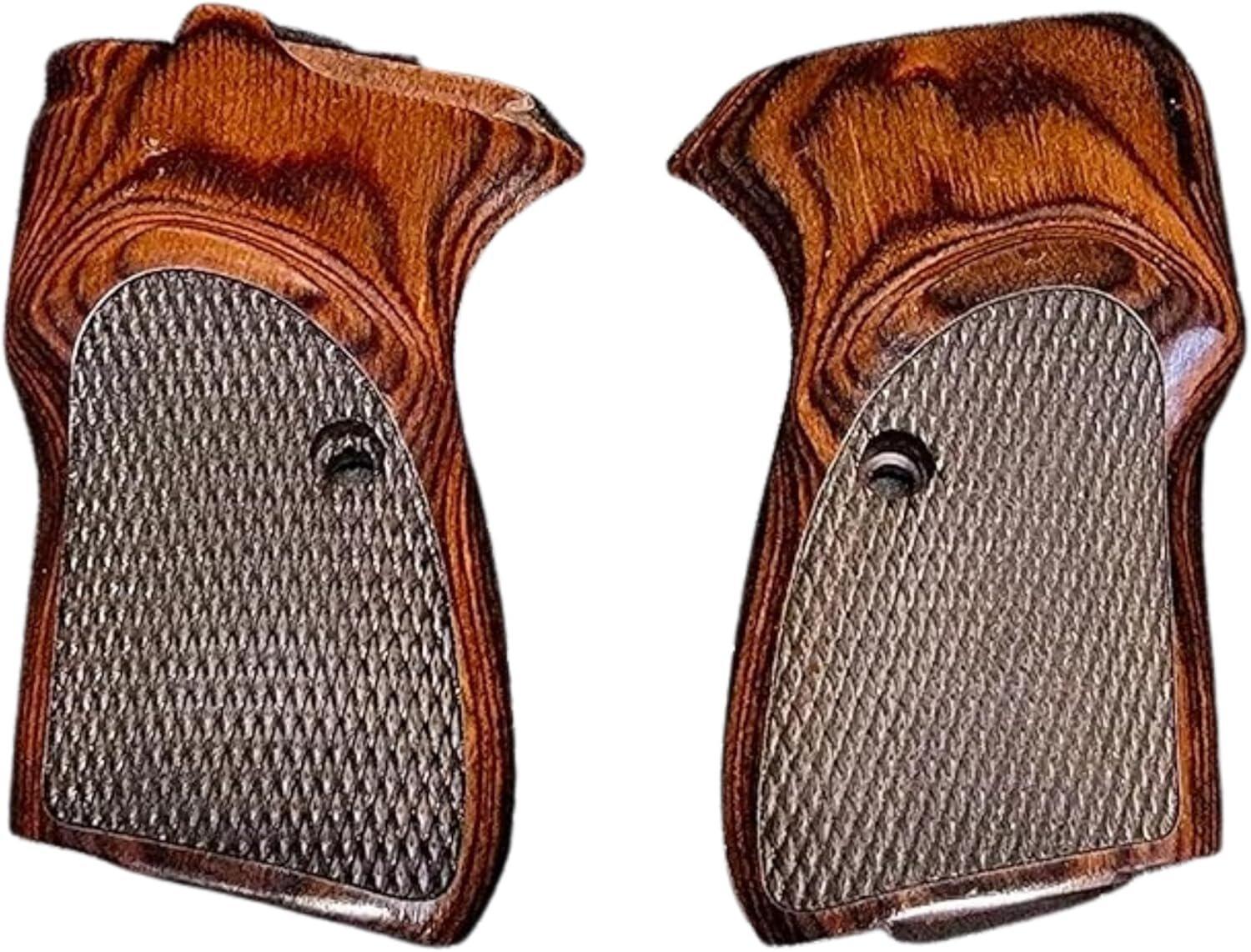Bersa Thunder Firestorm 22 380 Pistol Grips Real Rosewood Checker Laminate Checkered