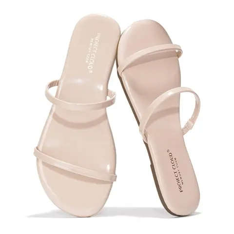 Project Cloud Women's | Flip Flops for Women | Eco-Leather | Memory Foam | Non-Slip - Transition
