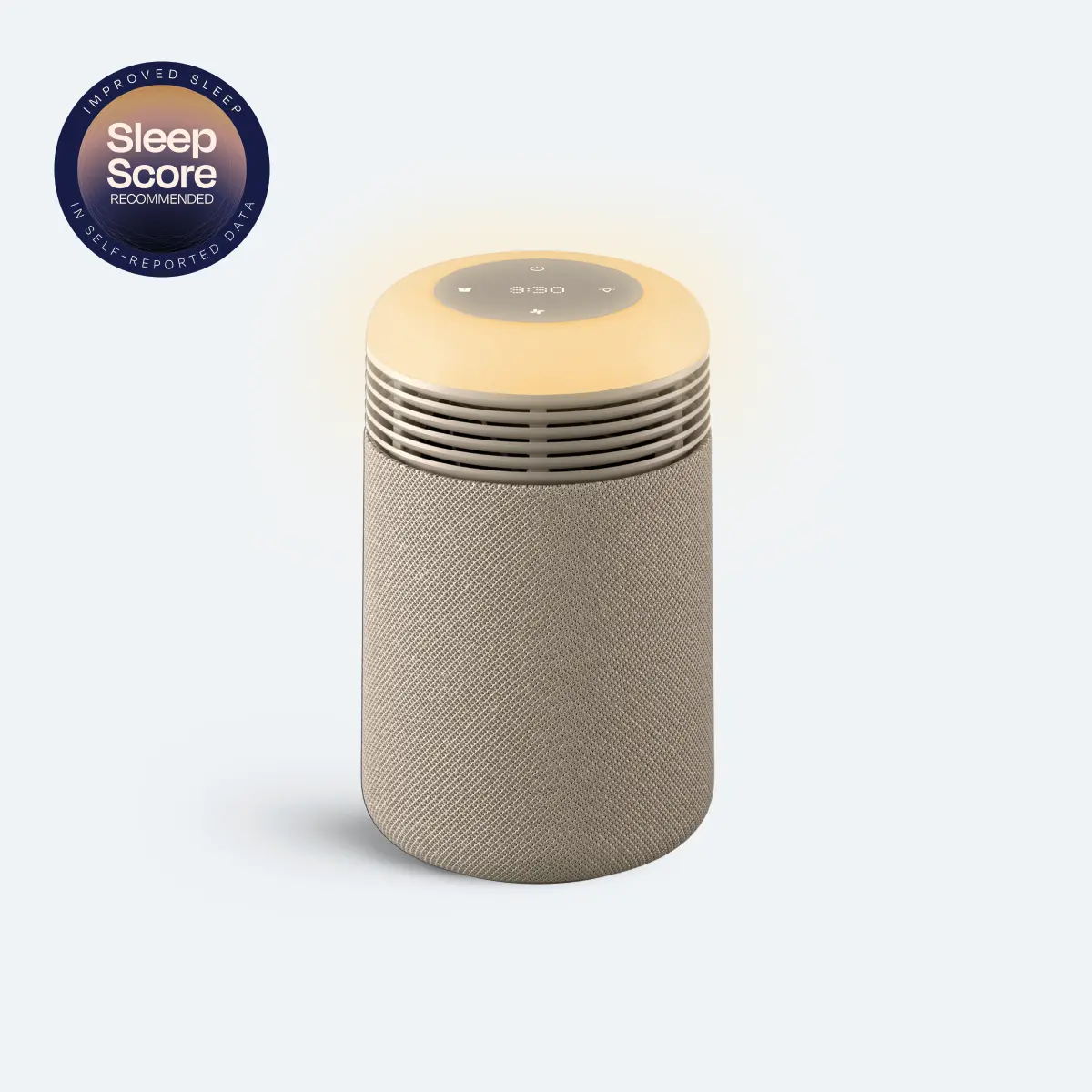 Blueair Mini Restful Smart Alarm Clock Air Purifier for Bedroom - HEPA Filter, Sleep Aid, White Noise, USB-C Power, Compact Form, Quiet Air Purifying for Home and Dorm Rooms