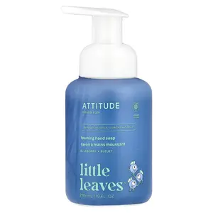 ATTITUDE Little Leaves™, Foaming Hand Soap, Blueberry, 10 fl oz (295 ml)