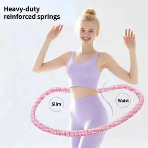 Multifunctional Hula Hoop Fitness Equipment Soft Spring Exercise Hoops Comfortable Design for Waist Protection Home Gym Kit Infinity Fitness