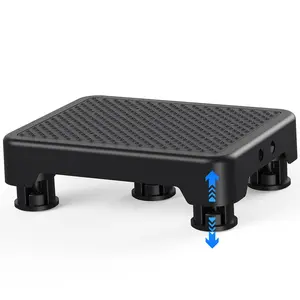 Mobility Step Stool for Adults & Seniors, Indoor/Outdoor Portable Stair Assist, Anti-Slip Platform for Bathroom, Kitchen, Office, and Bedroom, 600lbs Capacity, Black Black