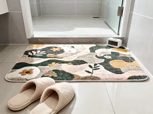 Luxury Plush Bathroom Rug - Super Absorbent, Non-Slip, Machine Washable | Ideal for Tub, Shower & Pet Area