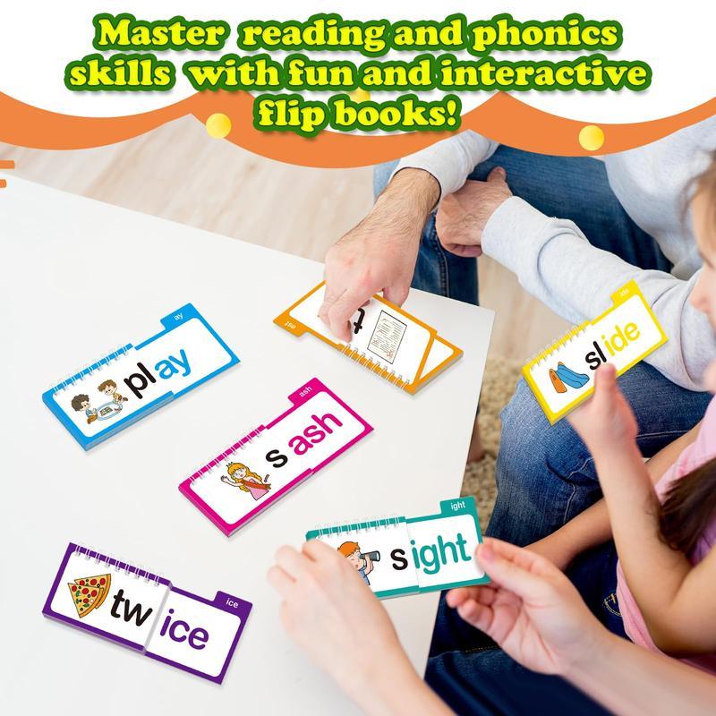 30-Volume Reading Rhyming Flip Books, ABC Word Flashcards, Word Family Building Books, Word Family Flashcard Sets