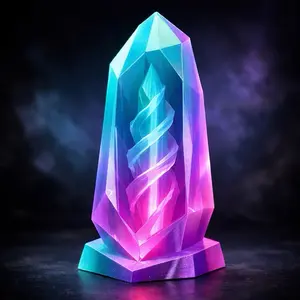 Glow In The Dark Crystal | 3D Printed Desk Decor | UV Reactive