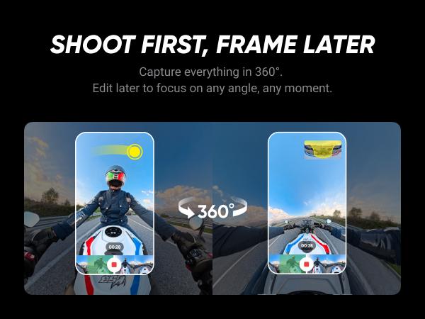 Insta360 X5 - Waterproof 8K 360° Action Camera, Leading Low Light, Invisible Selfie Stick Effect, Rugged and Replaceable Lens, 3-Hour Battery, Built-in Wind Guard, Stabilization, Triple AI Chip Design