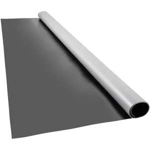 【FathersDayGift】VEVOR Dance Floor,  , 6.6x11.8ft Dance Floor Roll, 0.06in Thick PVC Vinyl Dance Floor, Black/Grey Reversible Portable Dance Floor, Non-Slip Dance Flooring, Ballet Dance Floor for Jazz, Pop, Lyrical Style