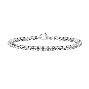 Box Chain Link Bracelet, 4mm
