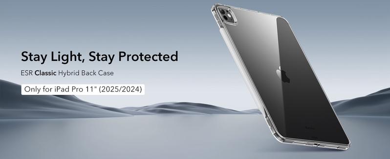 ESR Classic Series Case for iPad mini 6/7, Yellowing Resistant, Hard Back, Thin and Lightweight, Shock and Drop Protection, Supports Pencil Pro and Pencil(USB-C)