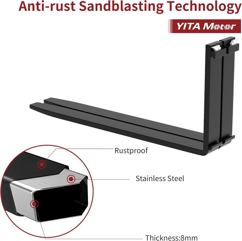 42" Pallet Fork Blades 2500lbs Capacity Forklift Blades for Tractors Loaders Skid Steer Attachment Steering Truck Tires Parts Vehicle 42" Pallet Fork Blades 2500lbs Capacity Forklift Blades for Tractors Loaders Skid Steer Attachment Steering Truck Tires Parts Vehicle