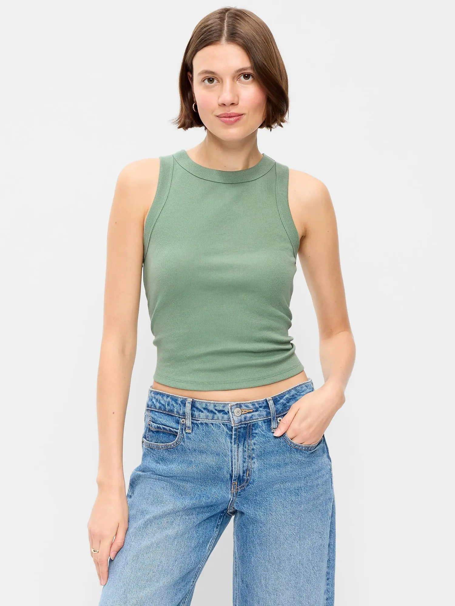 Old Navy Women's Snug Crop Tank Top