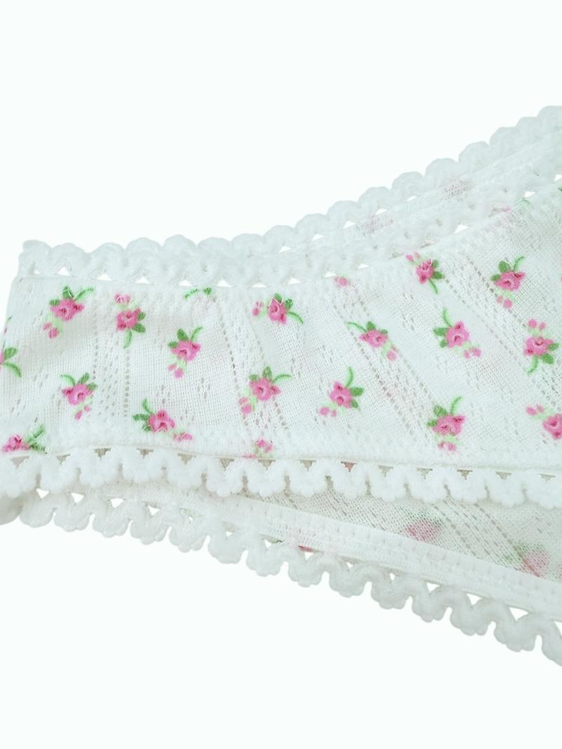 Pointelle Bikini Undie Cute Y2K Coquette Cotton