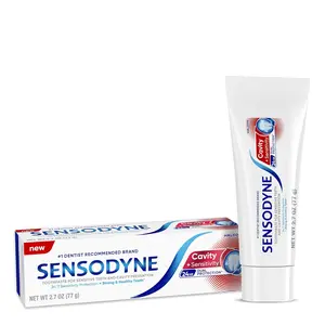 Sensodyne Cavity + Sensitivity Toothpaste, Fluoride Toothpaste for Sensitive Teeth and Cavity Protection, 2.7 oz