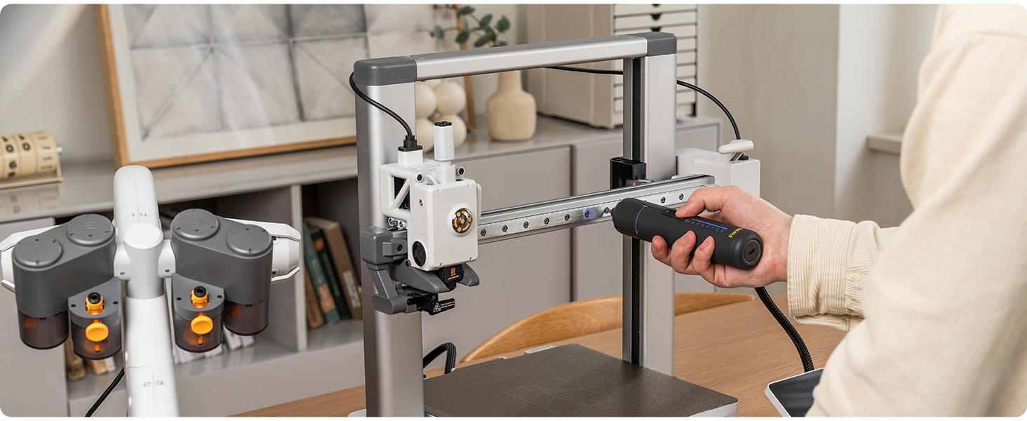 Destornillador Eléctrico Fanttik S2 Pro, Juego de Destornillador Inalámbrico, 7 Ajustes de Torque, 0.5 a 6 N·m, 20 Puntas Magnéticas, Cabezal Hexagonal de 1/4", con Adaptador de Ángulo de 90°, para Muebles y Reparaciones del Hogar