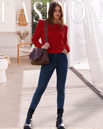 WIHOLL FASHION Long Sleeve Shirts for Women Fall Fashion 2025 Dressy Casual Blouses Trendy Pleated Tunic Tops for Leggings in Rust Color