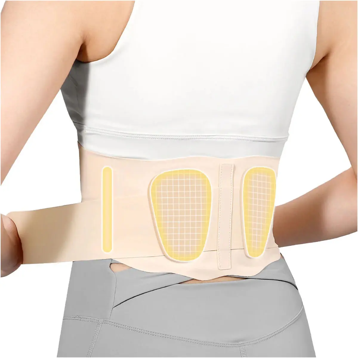 UMAY Waist and Abdominal Support Belt—a fitness waist-cinching belt featuring an ultra-thin, breathable, and discreet design with adjustable elasticity summerwins