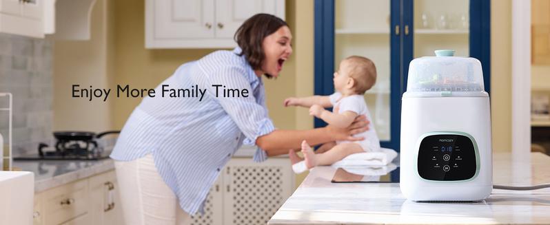 Momcozy KleanPal Pro Baby Bottle Washer & Momcozy Official Washing Block for Momcozy KleanPal Pro Baby Bottle Washer, 120 Tablets-B