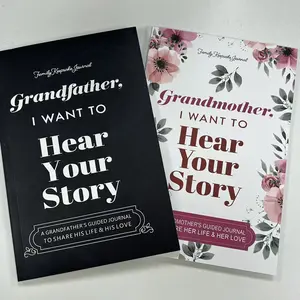 Grandmother、Grandfather I Want to Hear Your Story Journal Notebook for Adult Years Journey Prompts Self Improvement Guided Journaling Kit Best Diary Jornal(A5)