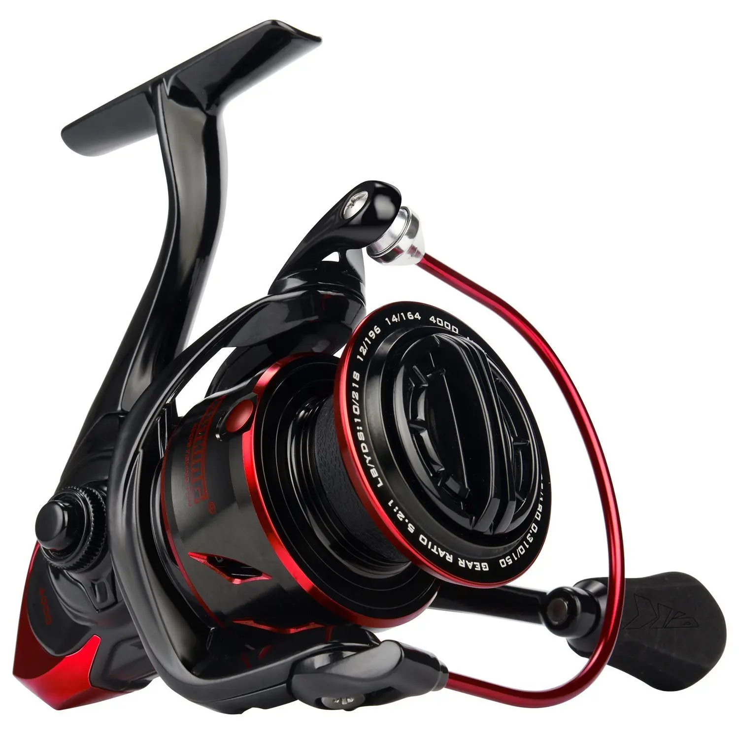 KastKing Sharky III Fishing Reel New Spinning Reel - Carbon Fiber 39.5 LBs Max Drag - 10+1 Stainless BB for Saltwater or Freshwater - Oversize Shaft - Super Value! SummerVibes