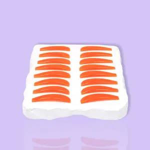 ORANGE ANATOMICAL LASH RODS