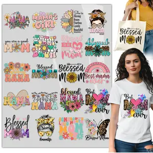20PCS Mother’s Day DTF Heat Transfer Bundle – Mom & Mama Designs – Iron On Transfers for Shirts, Hoodies, Tote Bags, Aprons & Pillows