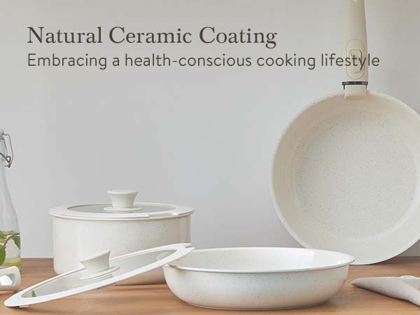 USELUCK 21-Piece Non-Stick Cookware Set with Hanging Rack, Removable Handles for Camping & Baking, Stackable Oven Safe RV Friendly Cookware, Multiple Colors and Combinations Available