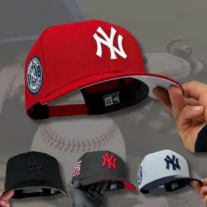 MLB Fitted Hat Collection – NY & LA Flat Brim Caps in Multiple Colors, Timeless Baseball Style for Men & Women